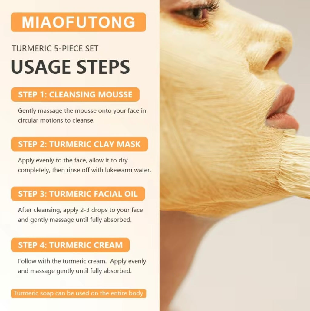 Turmeric 6-Piece Skin Care Set