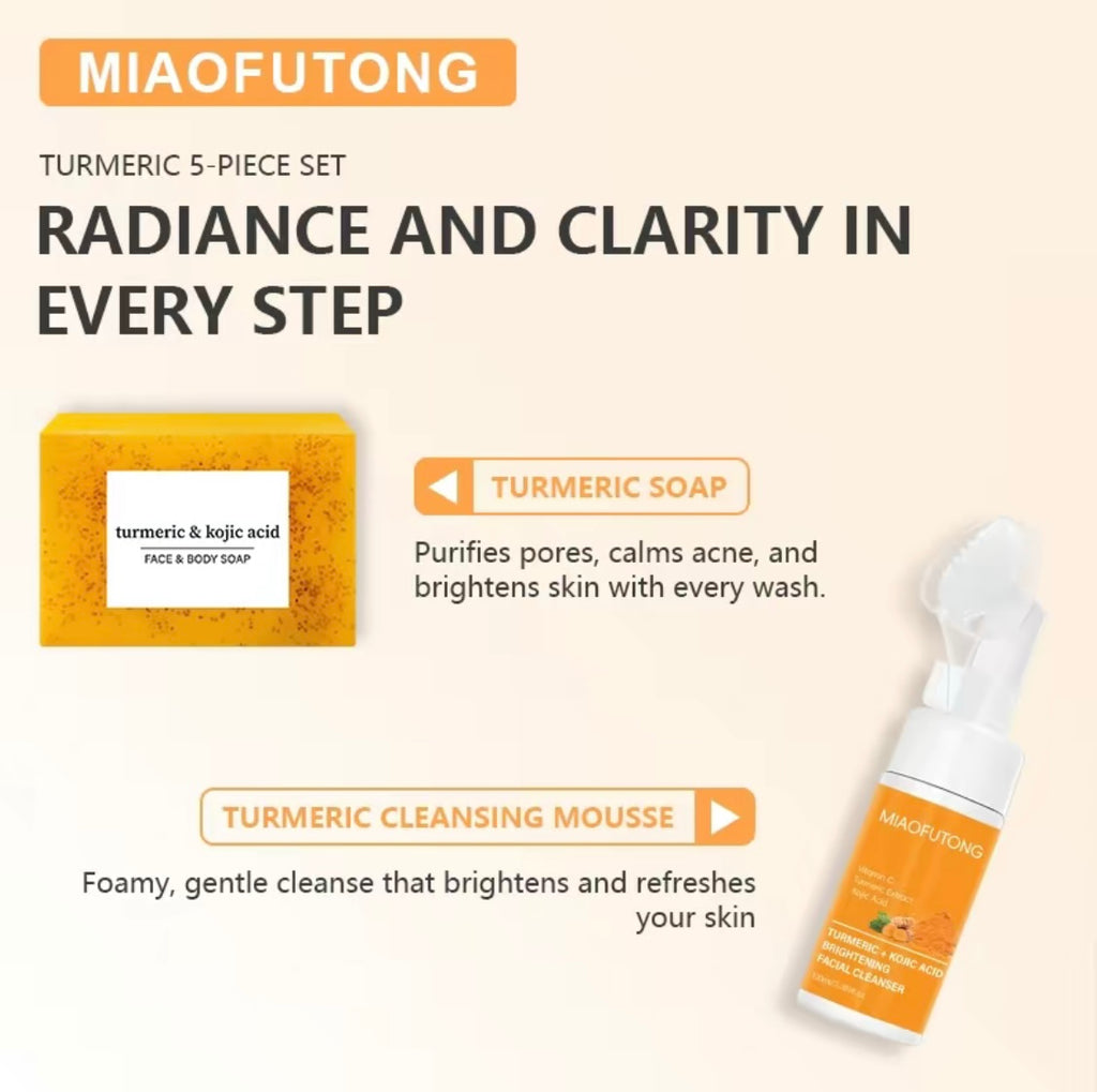 Turmeric 6-Piece Skin Care Set
