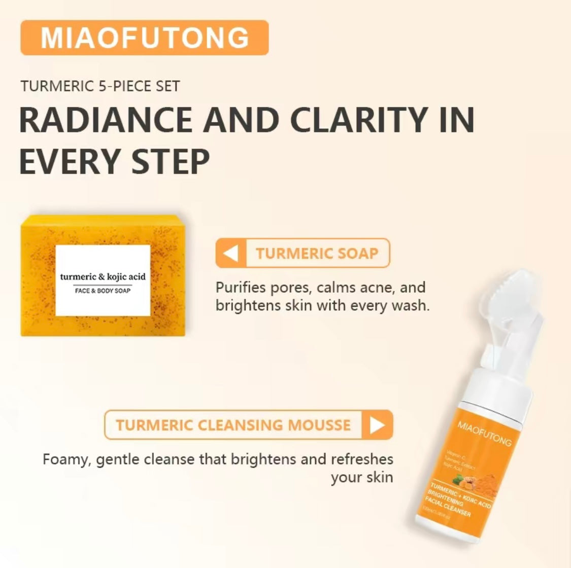 Turmeric 6-Piece Skin Care Set