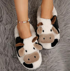 Fluffy Cow Slippers 🐮