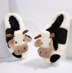 Fluffy Cow Slippers 🐮