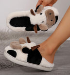 Fluffy Cow Slippers 🐮