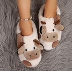 Fluffy Cow Slippers 🐮